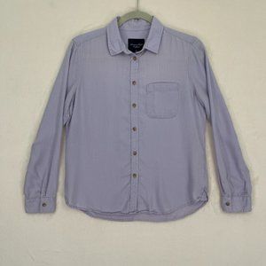 American Eagle Lavender Button-Up Shirt Women's Size Small